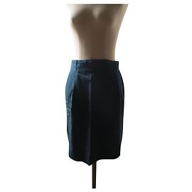 Courreges Falda recta, taille 42. Negro