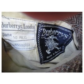 Burberry-abrigo / gabardina reversible hombre Burberry vintage t 50-Castaño