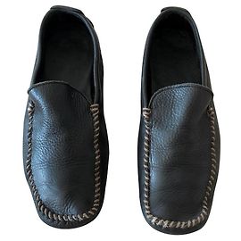 Autre Marque Mocasines quemados marrones ultra suaves Marrón oscuro