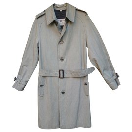 Burberry-casaco Burberry vintage t para homem 46 Nova Condição-Preto,Branco
