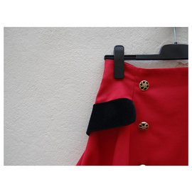Moschino-die Röcke-Schwarz,Rot