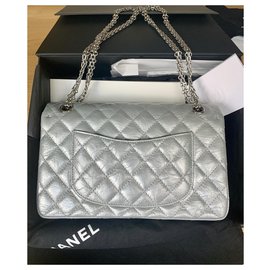 Chanel-Reissue 2.55 Aged calf leather Size 226-Metallic