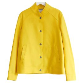 Harris Wharf London Yellow Wool Bomber Yellow