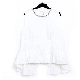 Marni WHITE COTTON BASQUE FR40 Blanc