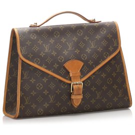 Louis Vuitton-Louis Vuitton Brown Monogram Beverly Aktentasche GM-Braun,Dunkelbraun