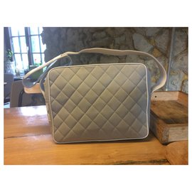 Chanel-Borsa sportiva Chanel croce / spalla-Bianco,Grigio