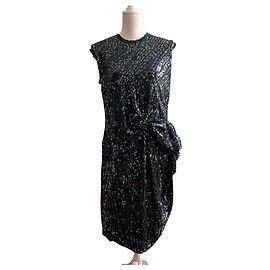 Lanvin Couture sequins dress Dark blue