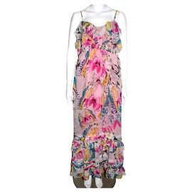 Matthew Williamson Chiffon Maxikleid Mehrfarben