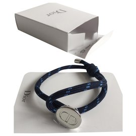 Dior-NEW Christian Dior Men's Bracelet-Navy blue