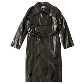 Yves Saint Laurent Black pvc YSL trench Black