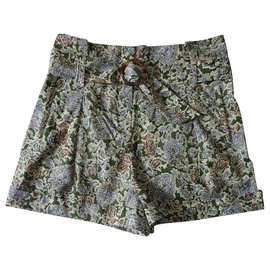 Short en coton fleuri SéZane Multicolore