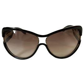 Yves Saint Laurent YSL black Optyl acetate sunglasses Black