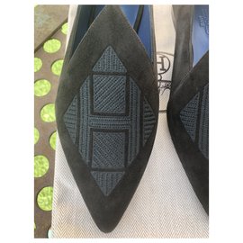 Hermès-Zapatillas de ballet-Negro