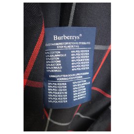 Burberry-Burberry mulher capa de chuva vintage t 36 / 38-Azul marinho