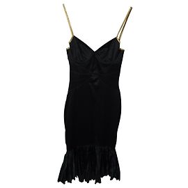 Just Cavalli Meerjungfrau Kleid Schwarz Schwarz
