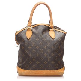 Louis Vuitton-Louis Vuitton Brown Monogram Lockit Vertical-Brown