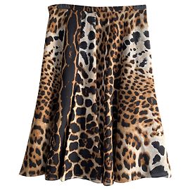 Yves Saint Laurent Silk georgette animalier skirt Multiple colors Leopard print