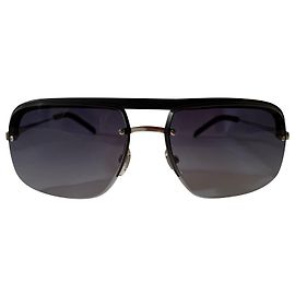 Yves Saint Laurent Squared aviator blu sunglasses Blue