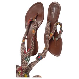 Sergio Rossi-Silk mid-length sandal-Chocolate