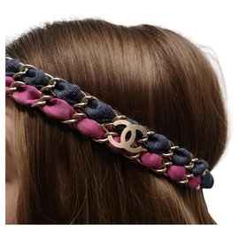 Chanel-Chanel cc Kopfbedeckung-Pink,Blau