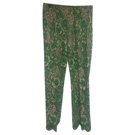Twin Set Spitzenhose Grün