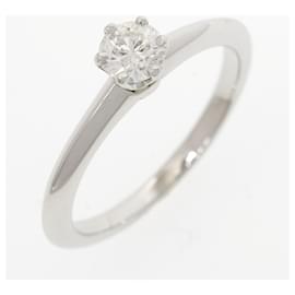Autre Marque-Tiffany Silver Diamond Ring-Silvery