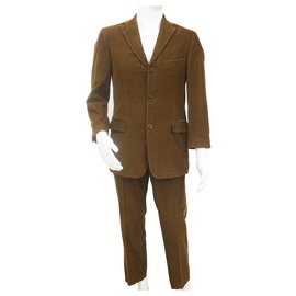 Hugo Boss-Hugo Boss Rossellini Movie Corduroy Suit-Brown