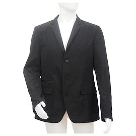 Dkny Men Waterproof Tailored Blazer in Black Size L Black