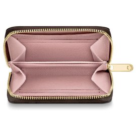 LOUIS VUITTON Damen Zippy Portemonnaie aus Lackleder in Rosa / Pink