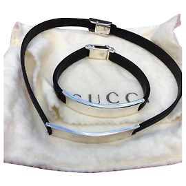 Colar e pulseira Gucci Branco