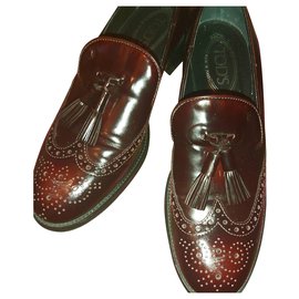 Tod's-TOD 'S DERBIES GOLF T 39 Neuves-Dark red