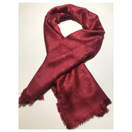 Louis Vuitton-Louis Vuitton red monogram shawl-Red
