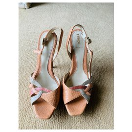 Fendi-Fendi high heels-Pink,Grey,Peach