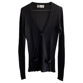 Yves Saint Laurent Schwarze Strickjacke Schwarz