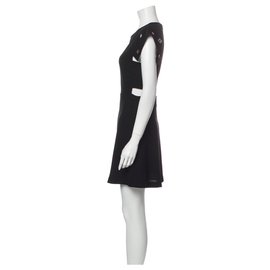 Sandro-Sandro cut out dress with studs-Black