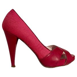Décolleté Gianfranco Ferré Rosa in Pelle e Tessuto Rosa