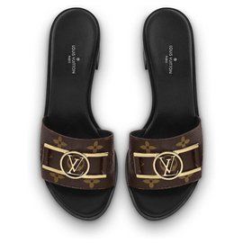 LOUIS VUITTON Sandals Mule Monogram Heel Shoes Women's Multicolor Size 34.5  (22cm equivalent) Multiple colors Patent leather ref.482918 - Joli Closet