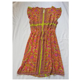 Antik Batik-Kleider-Mehrfarben 
