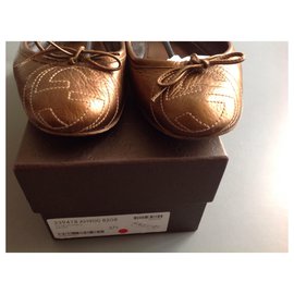 Gucci-Ballerines-Bronze