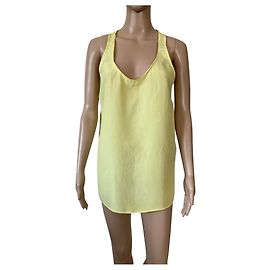 Top de seda Bruuns Bazaar Amarelo Amarelo