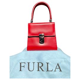 Bolsa Furla de couro vermelha Vermelho