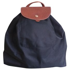 Longchamp Medium folding Brown Black