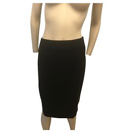 Jupe Mcq noire en coton et viscose Noir