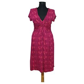 Robe violette Jigsaw en viscose Multicolore