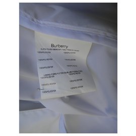 Burberry-Cortavientos Burberry London talla M-Blanco