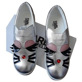 Karl Lagerfeld Chaussures Choupette Lagerfeld Argenté