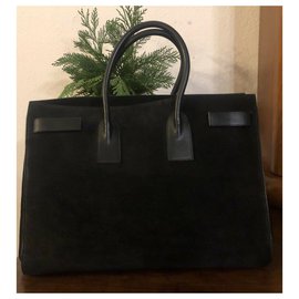 Saint Laurent-Bolso grande de día SAINT LAURENT-Negro