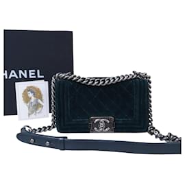 Chanel-Handbags-Dark green