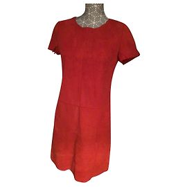 Autre Marque Robe orange 123 en croûte de chèvre Orange