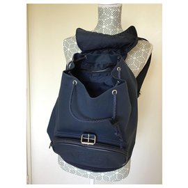 Lacoste-Navy lacoste backpack-Navy blue